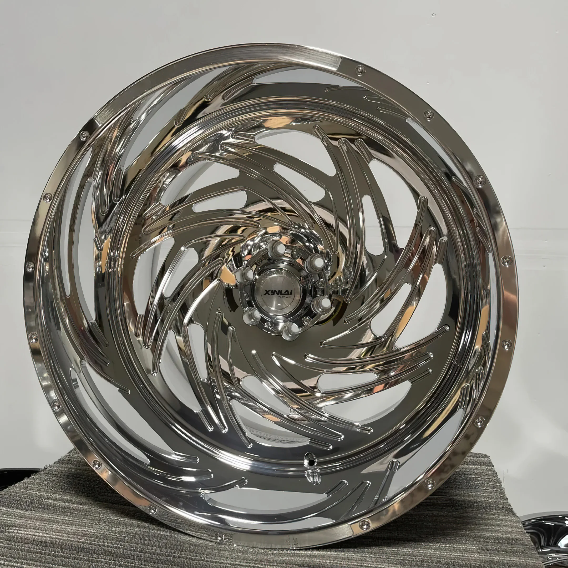 XL Show-style Deep Lip Forged Wheel Deep Dish Chrome Forged Truck Wheel for GMC Chevrolet Silverado Ford F-150 - Image 4