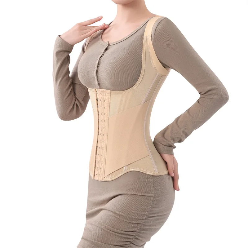 Women Full Body Double Belt Trimmer Wrap Girdle Corset Waist Trainer Shaper Tummy Control Shaperwear for Women details