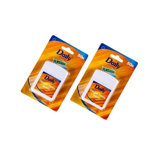 Daily Care Wholesale Dental Floss 1260D Fluffy Expandable Nylon Floss Soft Gum Clean Dental Floss Mint Waxed for Adult