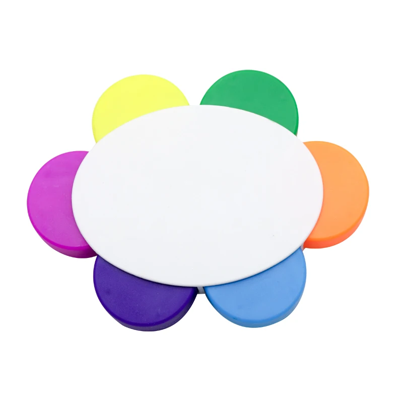 Пользовательский логотип 5 в 1 Пентаграмма форма Хайлайтер для рекламы подарок флуоресцентные чернила цветной с индивидуальным