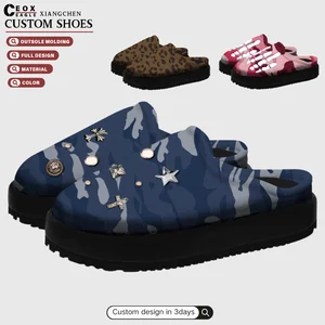 Custom Clogs comfort and Durable Suede High Quality Low Moq Close Toe Mules Soft Sole Custom Clogs Leather Unisex Custom Sliders