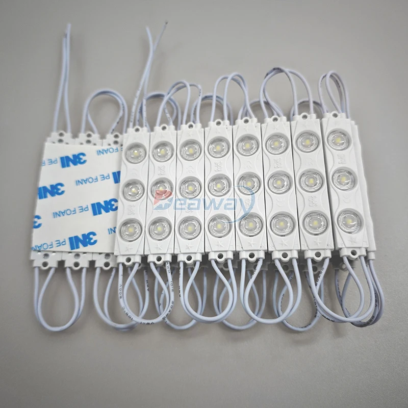 AC 110V LED Module IP65 White 6500k SMD 3030 2 Watt 220V LED Module with Lens for Billboard Signs