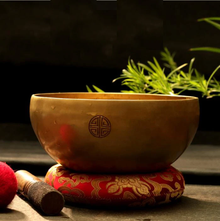 6 Inch Tibetan Singing Bowl Set – Handmade Sound Bowl For Meditation, Yoga & Stress Relief With Mallet & Cushion