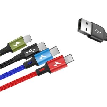 4 in 1 multi functional fast charging USB C to USB C charging and data cable