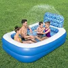 Piscina inflable doméstica con rociador de agua