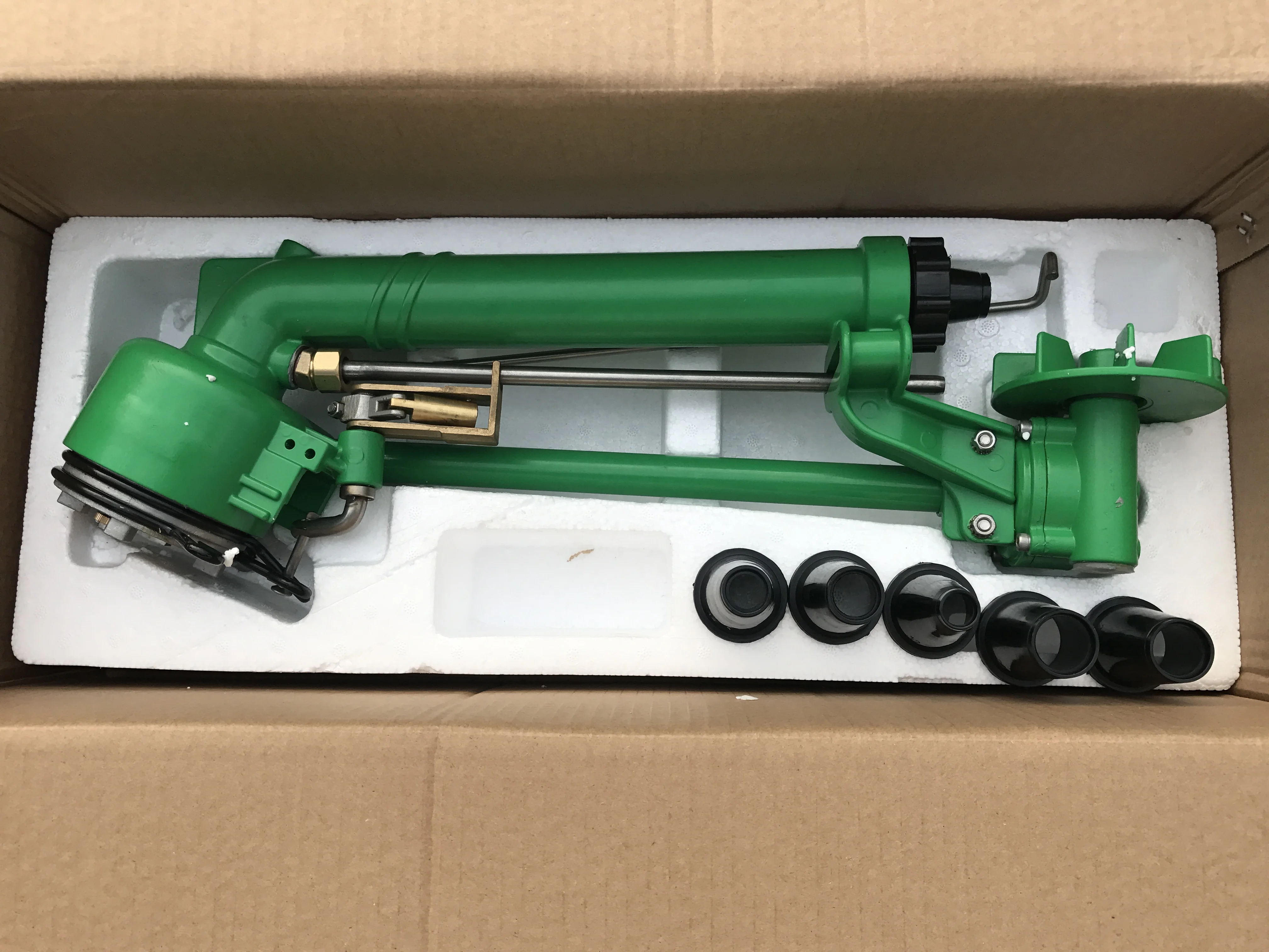 China Cheap Price Green Color Strong Metal Big Rain Gun Sprinkler For Farmland Irrigation System