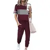 Striped Wine Red