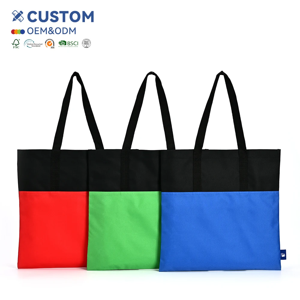 Customised Handle Backpack Bag Waterproof Polyester Nylon Handle Bag Custom for Daily Use and Shopping