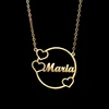 Round heart necklace