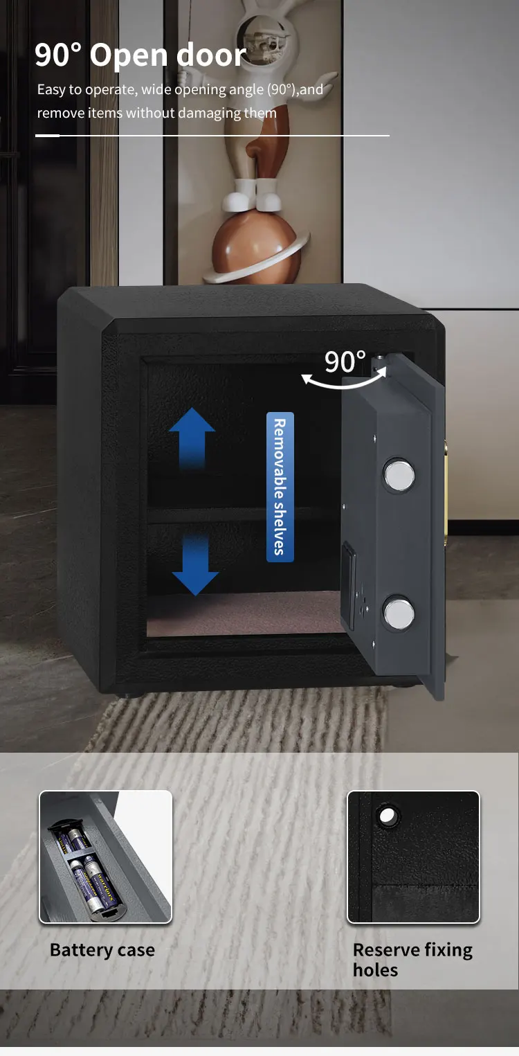 CEQSAFE Electronic Lock Fire Resistant Safes Office Fireproof Safe Boxes details