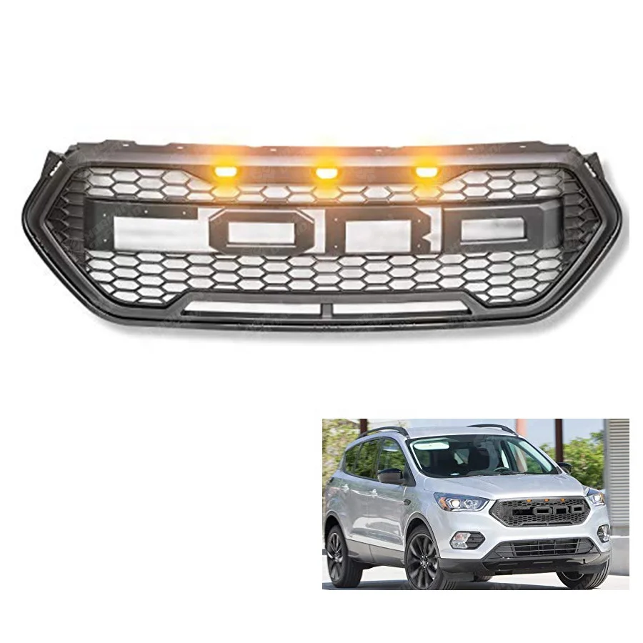 4x4 Car Parts Abs Front Bumper Grilles Upper Grilles With Amber Light ...