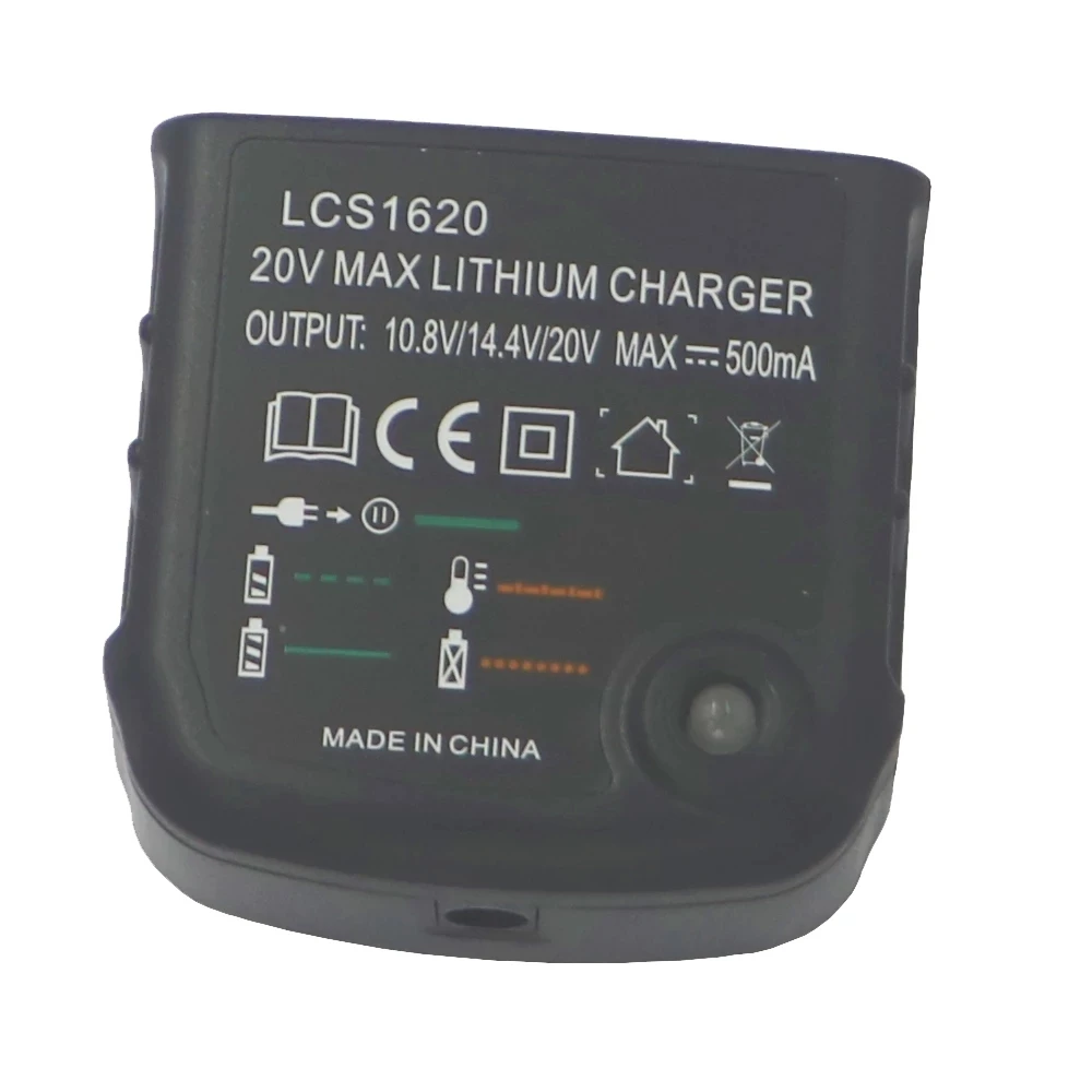 Replacement Charger LCS1620 AC100V--240V For BLACK&DECKER Lithium Power  Tools Battery 14.4V 18V 20V LB20 LBX20 LBXR20 US/EU PLUG