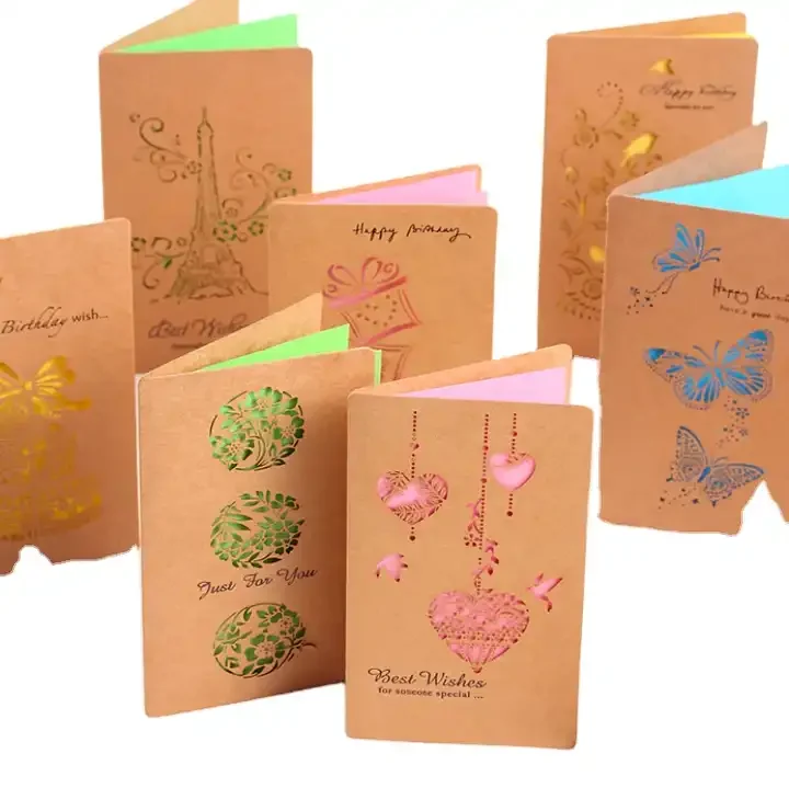 Wholesale New 2024 Trending Greeting Card Custom Christmas Cards With Envelope supplier