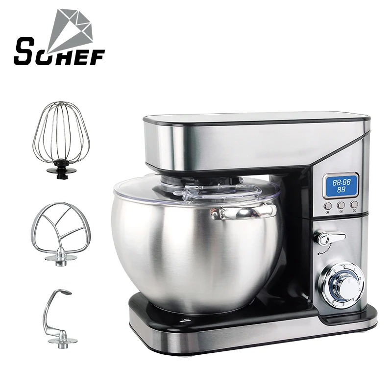 Portable Rechargeable Electric Blender and Mixer with Stand Kitchen Food Mixers and Mixing Bowl Vacuum Blender Accessory