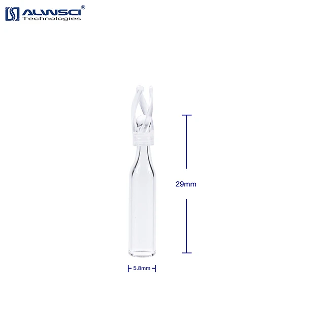 6x29mm Insert Clear Glass Conical Base with Polyspring