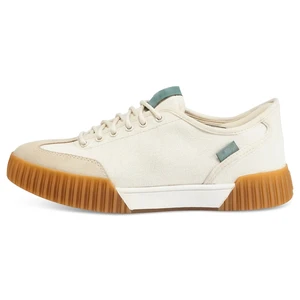 Women Beige Fashion Canvas Sneakers Suede Low Top Lace up Hard Wearing Casual Walking Breathable Wholesale