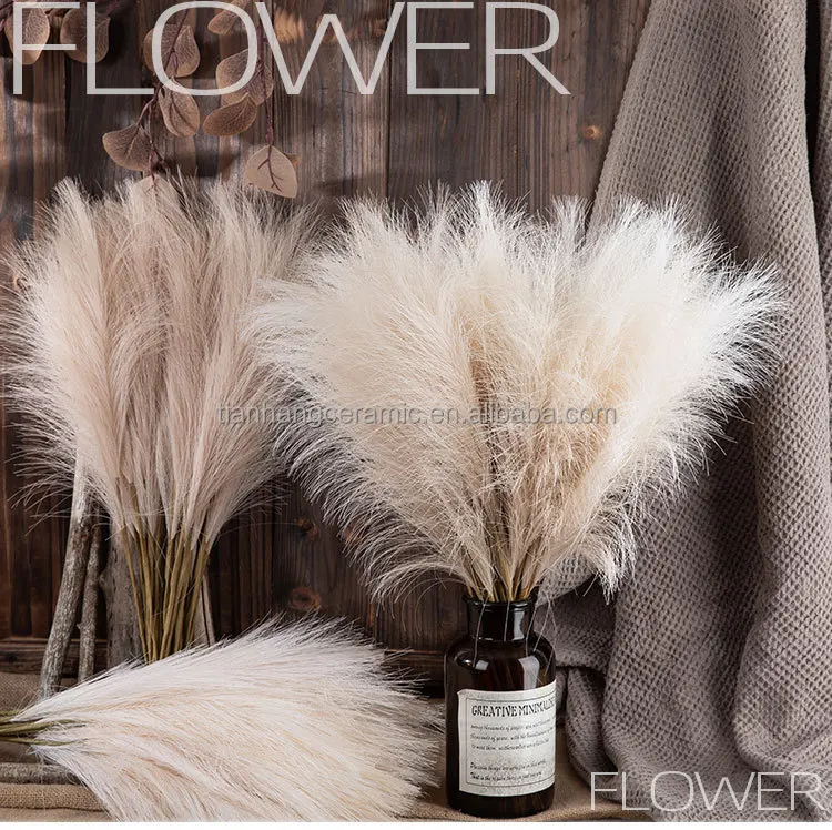 Simple Natural Boho Home Decor Wedding Centerpieces Guest Gifts Dry Plants Arrangements Bouquet Pampas Grass Dried Flowers.jpg