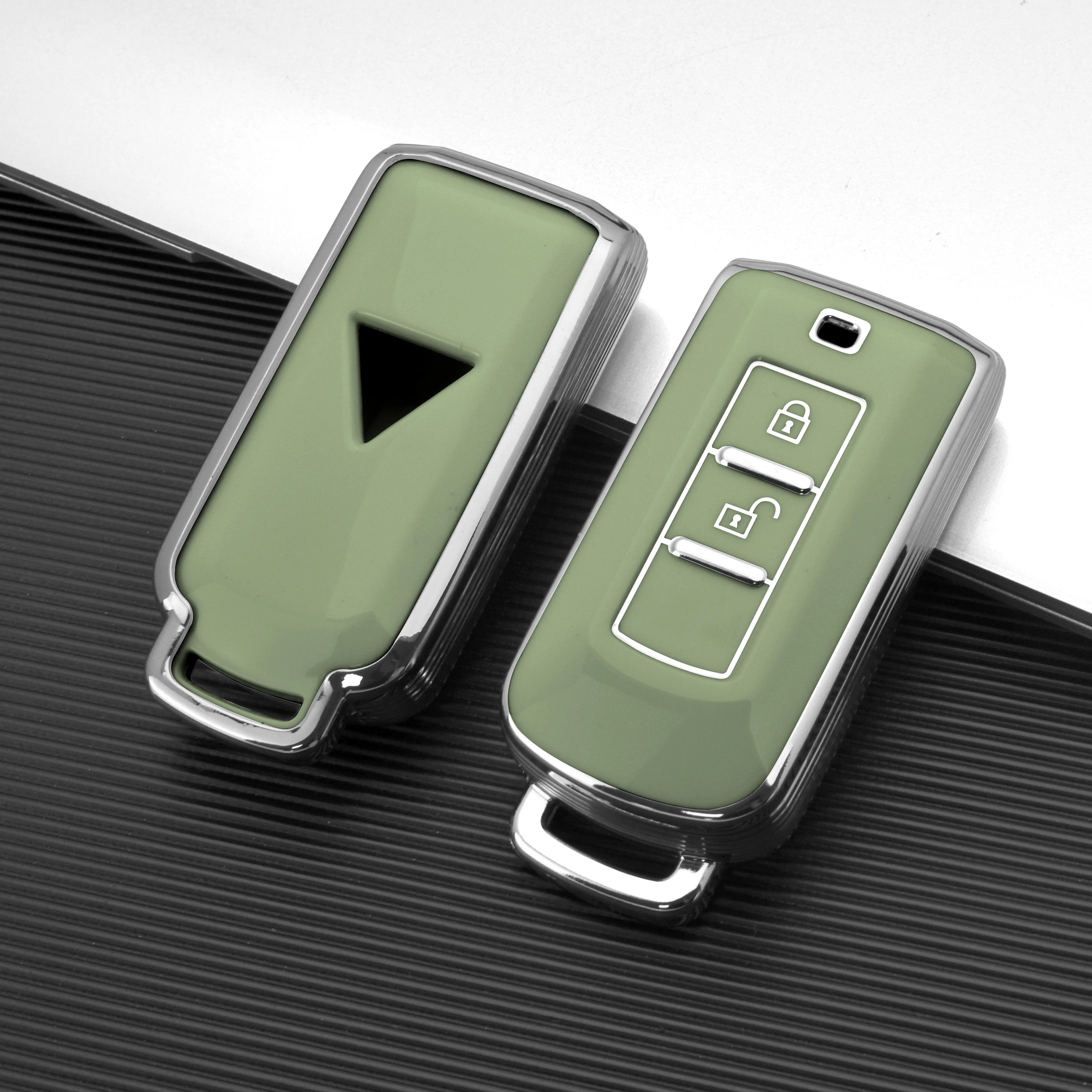 Custodia morbida in carbonio per chiave auto per Mitsubishi ASX Pajero