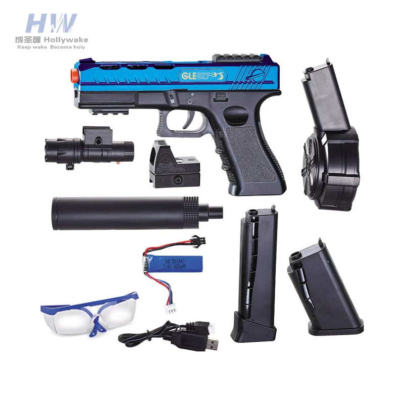 Glock M416 Ak47 Akm 47 Uzi M4 Sniper Gelblaster Jell Orbee Water Bullet Bomb Electric Gell