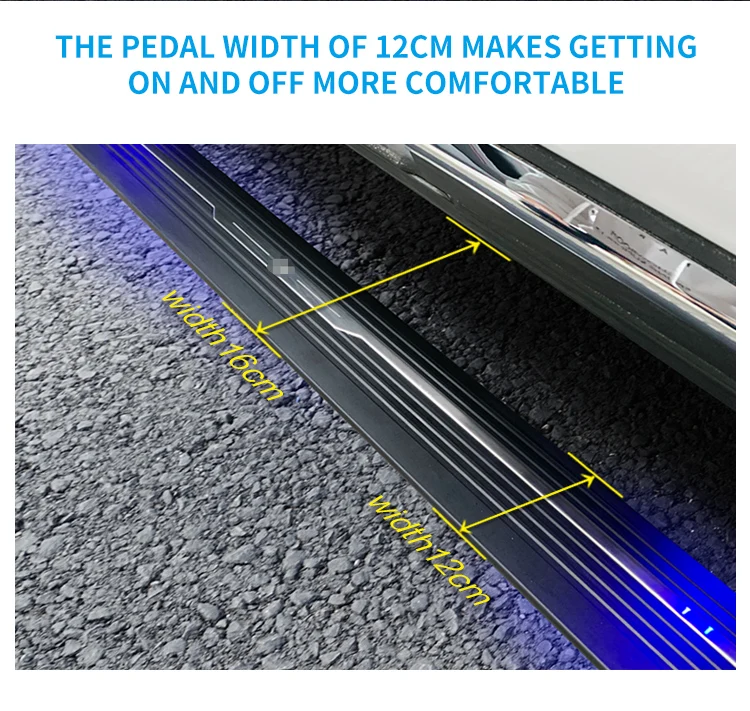 Automobile Electric Pedal  Aluminum Running Board Automatic Telescopic Pedal  for BYD Tang EV Electric Side Step details