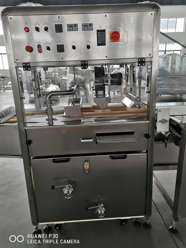 Haitel новейшая машина для нанесения шоколадного покрытия для изготовления шоколадных изделий