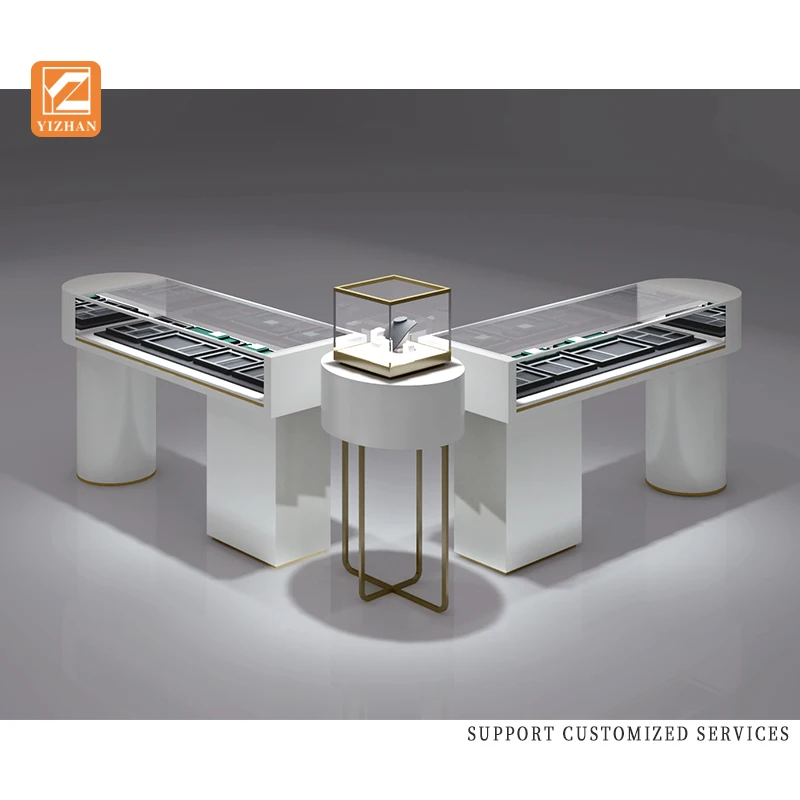 Design Kiosk Jewelry Showcase for Shop Use Sale of Used Jewelry Showcases
