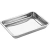 Magnetic 410 stainless steel square tray, 4.8cm high