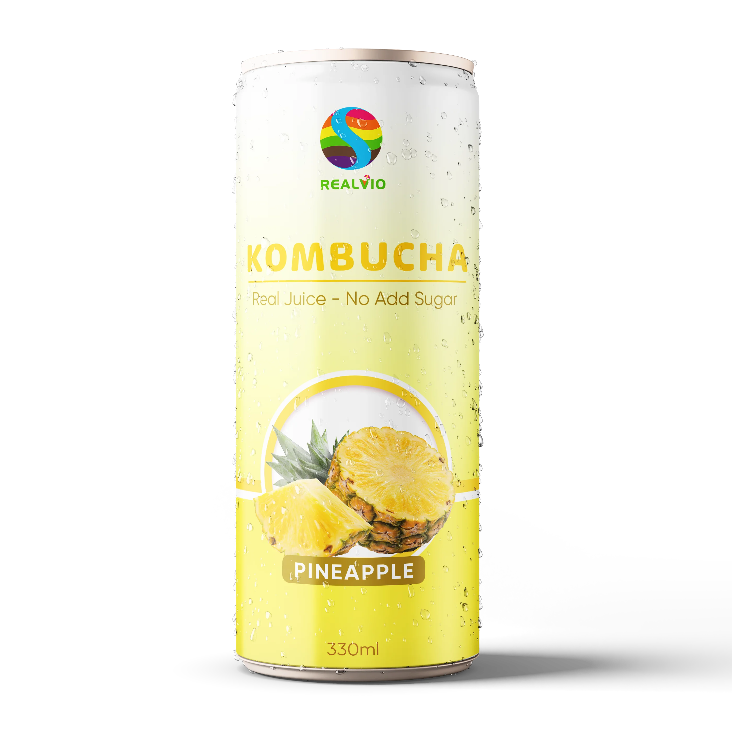 Kombucha Drinks Pineapple Flavour 330ml Can - Buy Kombucha Brew Vegan ...