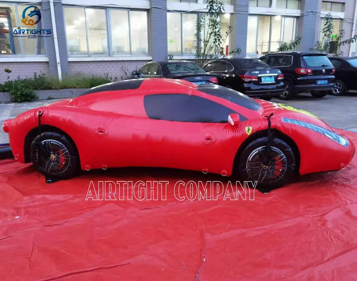 Cool Design China Factory Customised Inflatable Ferrari Car Model Balloon for New Product Release