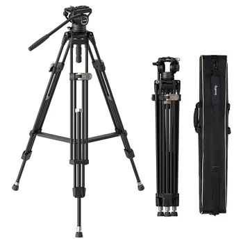Small Rig One-Step Height Adjust AD-80 FreeBlazer Heavy-Duty Tripod System Video Tripod with Fluid Head 4163