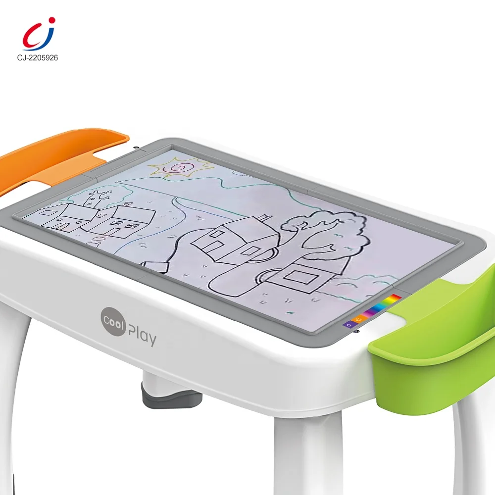 Multifunctional Adjust Brightness Luminous Light Board Drawing Kids Building Block Study Learning Drawing Table for Kids