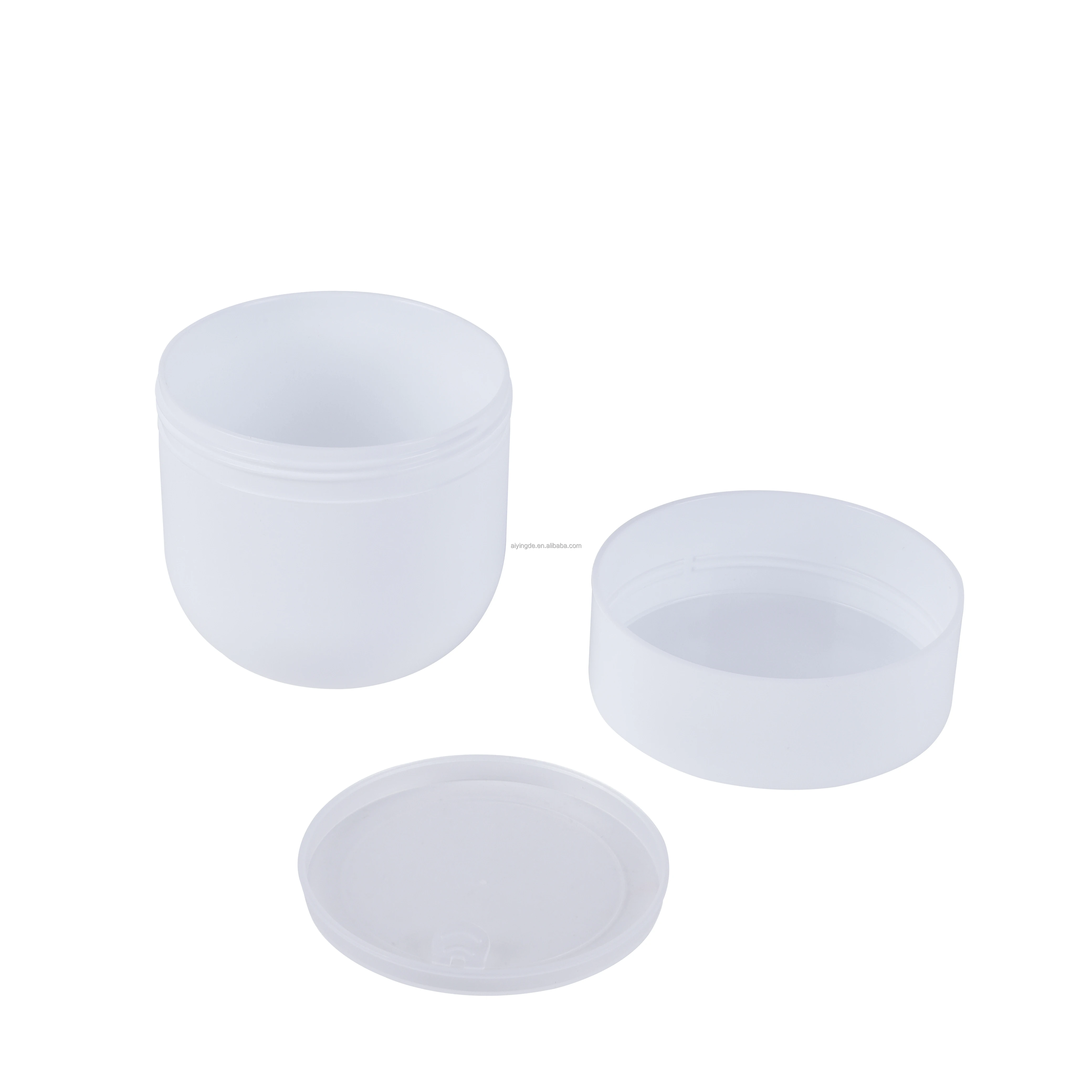 150ml 200ml Frosted Cosmetic Jar Plastic PP Empty Ice Cream Body Scrub Jars Facial Cleanser Containers