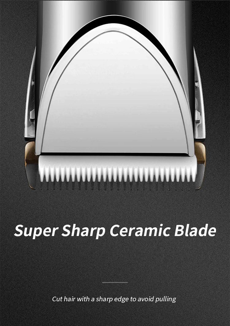 Professional Hair Clippers Lcd Cordless Hair Trimmer For Men Hair Cutter Machine