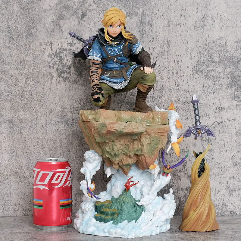 Large Size Anime Statue-the Legend of Zelda Link Character Model Toy Ornament PVC Game Action Figure