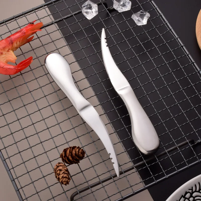 Кухонные инструменты из нержавеющей стали бытовые приспособления для пилинга креветок креативный лайнер для креветок нож для расщепления креветок