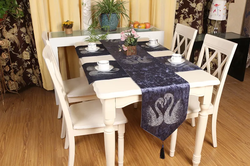 Водостойкая 100% голландская бархатная популярная Алмазная декоративная настольная дорожка