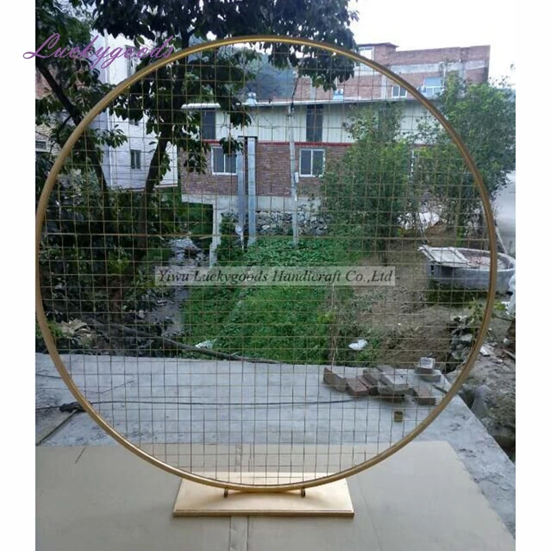 LDJ1036 Geometric Metal Arch Door Tunnel Lighted Wedding Backdrops Panels Props Stage Wedding Favors Decoration Luckygoods White