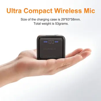 Comica Vimo S UC Wireless Lavalier Microphone for iPad Laptop Video Recording Interview Vlog Live Stream detail image
