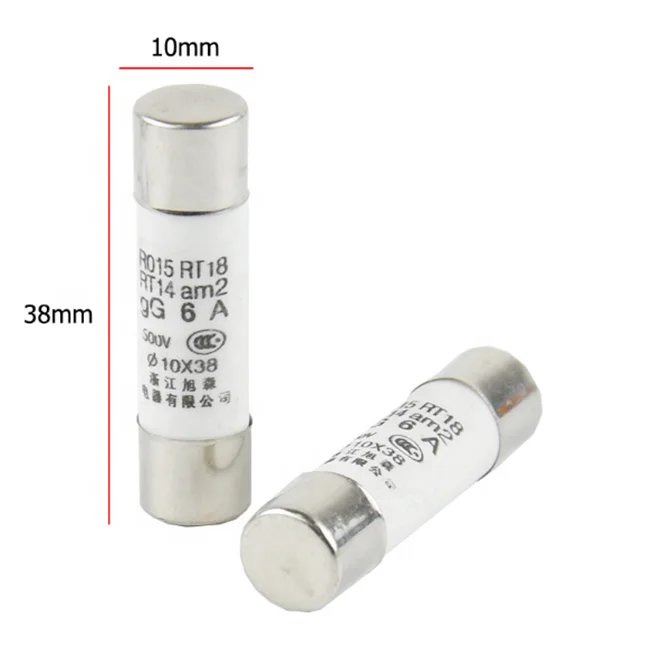 Fusible Sourcingmap Sourcing Map 20Pcs 1A 380V RO15 RT18 RT14 Céramique Cylindrique Tube Fusible