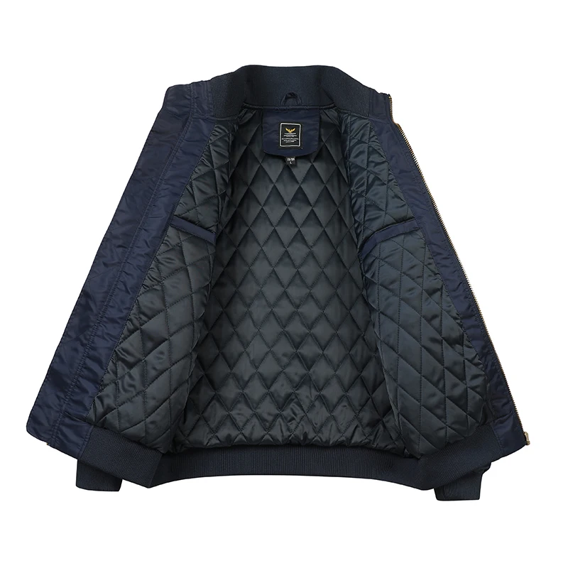 pilot winter streetwear nylon windproof wind breaker designer Custom embroidered Bomber men jacket_voghion.com