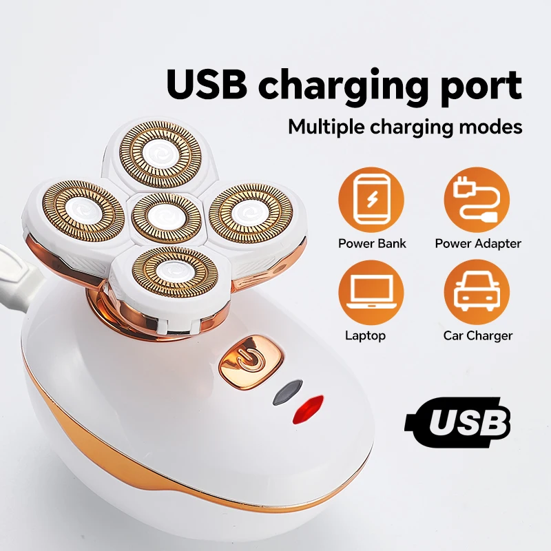 Portable USB-Charging Lady Shaver Five Stainless Steel Blades Waterproof Bikini Trimmer for Body Hair for Household RV Hotel Use manufacture