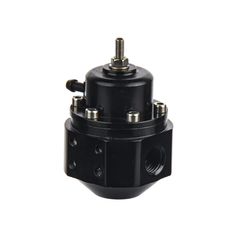 Black Adjustable Fuel Pressure Regulator FPR Universal 25-302BK ...