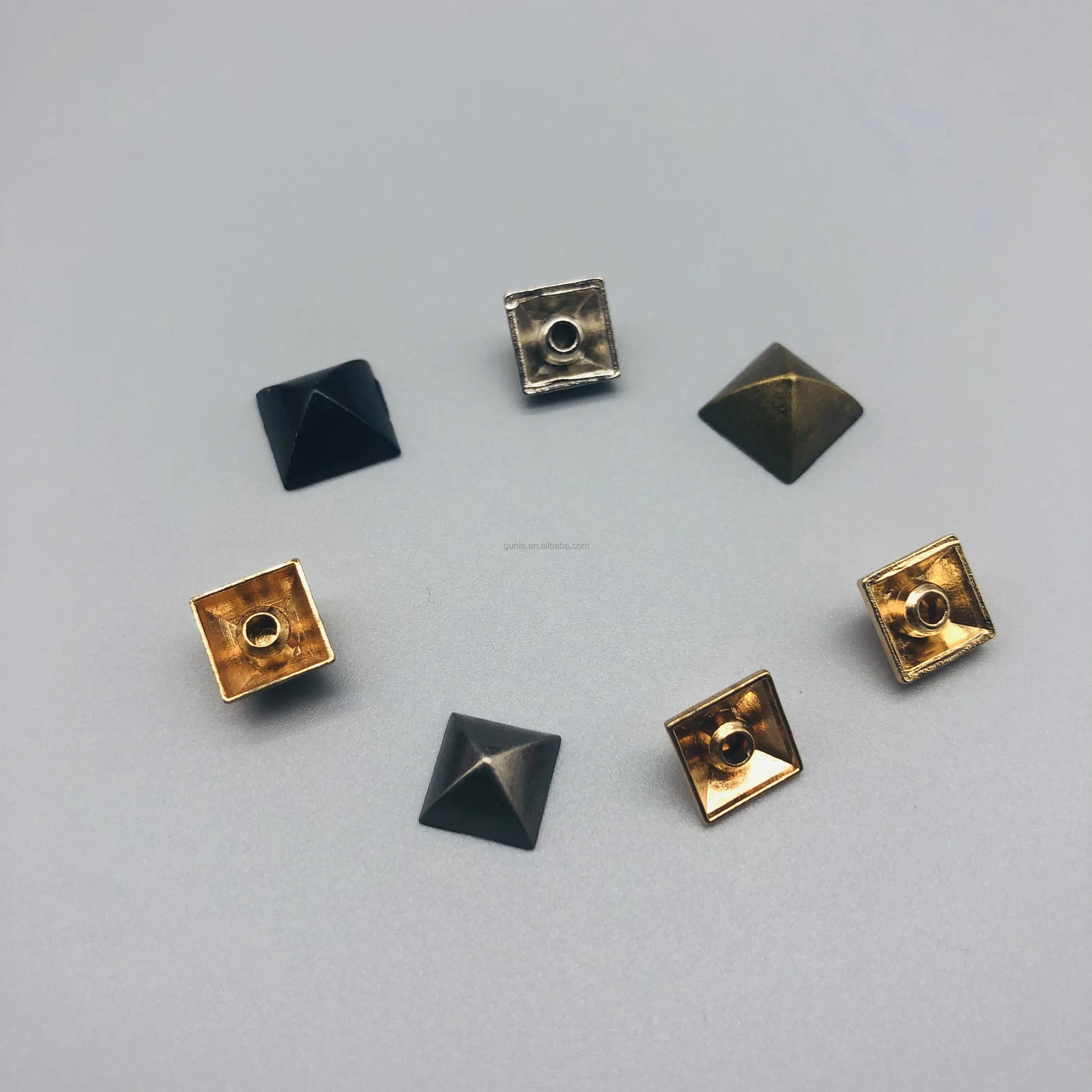 Заклепки в стиле пирамиды для украшения обуви металлические шпильки пряжки женской