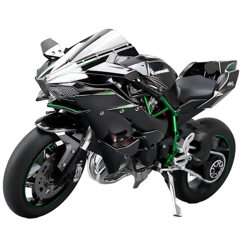 XLG 1/6 カワサキ ninja H2R ギミック搭載 kawasaki XLG 1:6 Kawasaki Ninja 500 H2R yarış Diecast Model motosiklet