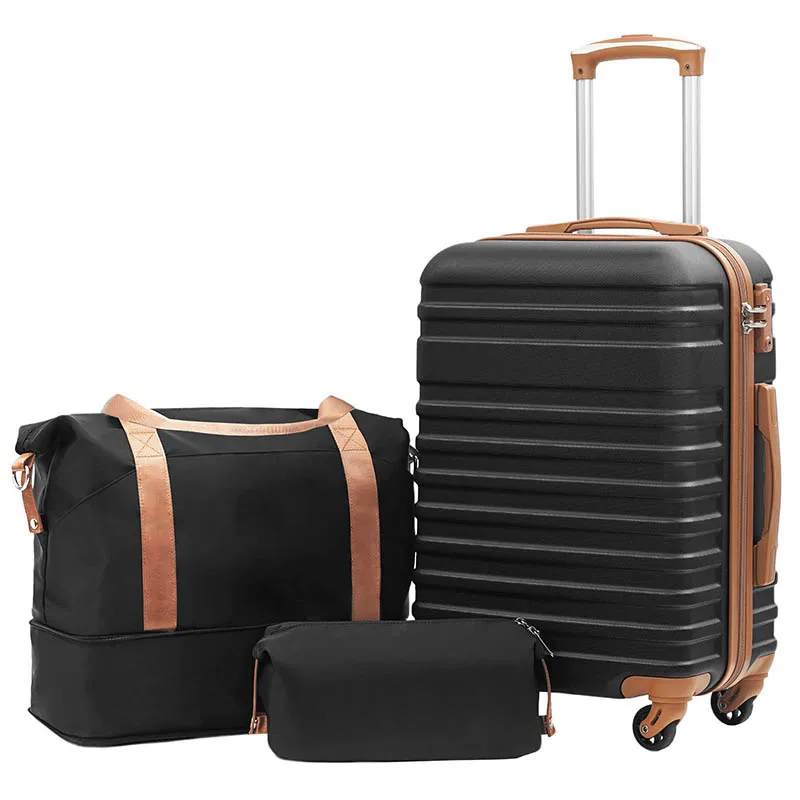 Wholesale Men Women Luxury Aluminum Luggage Suitcase 3 Piece Travel