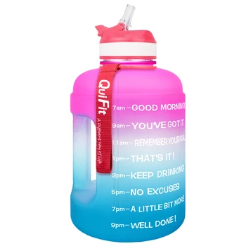 2 Litre Motivational Sports Bottle Leak-proof Drinking Jug Motivational ...