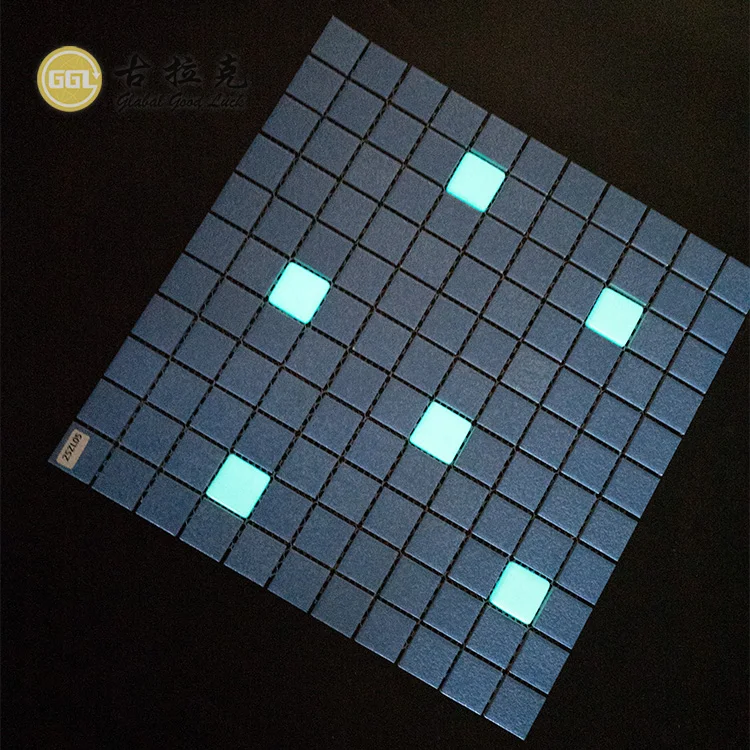 Cheap Price Porcelain Swimming Pool Tile Ceramic Mosaic Glass Night Light Luminous Mosaic Tile