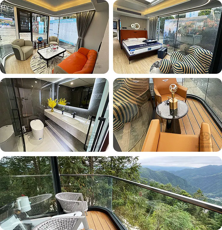 38m2 Model E7 Solar Luxury Apple Cabin Capsule Home Vessel House ...