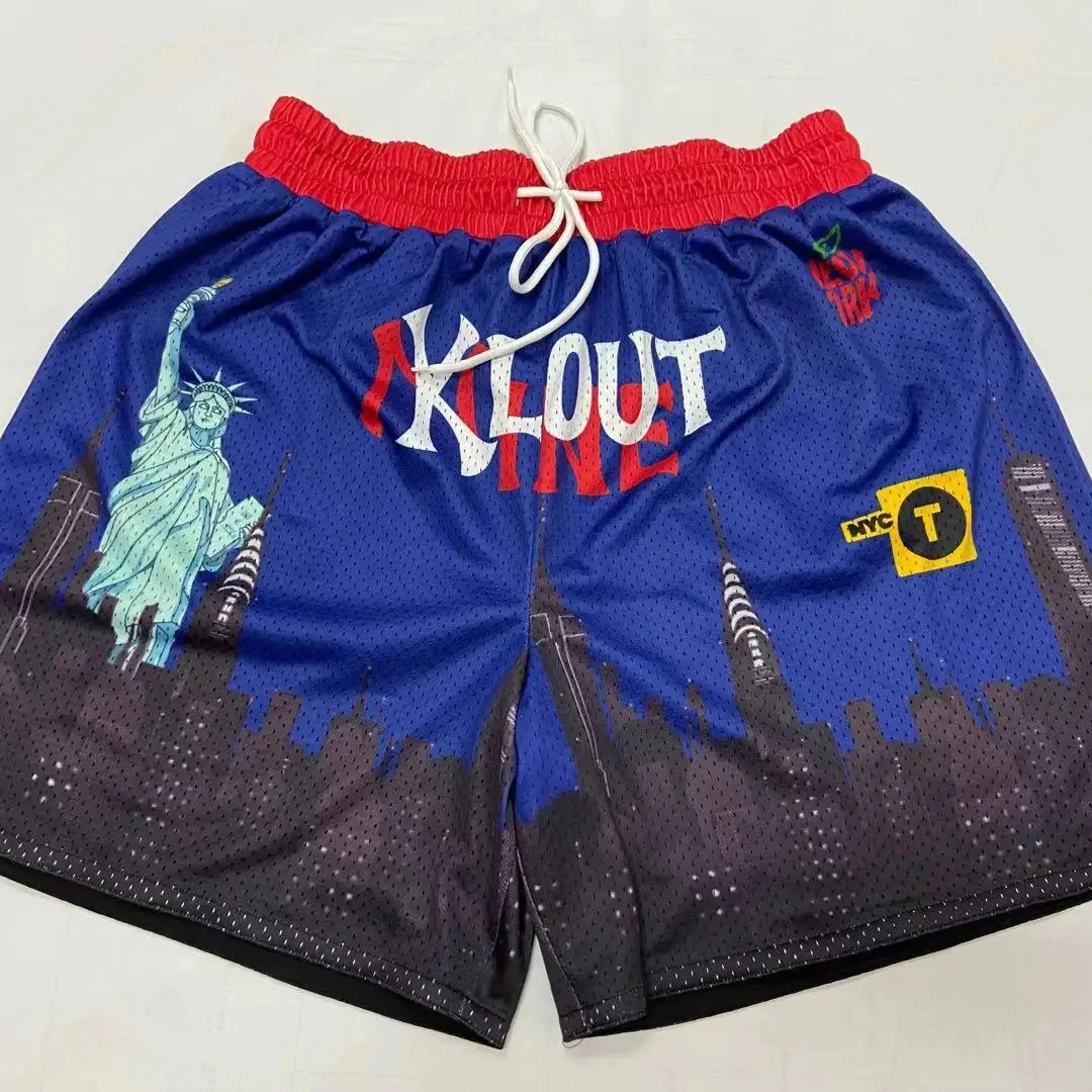 Men's 100% Polyester Basketball Shorts Comfortable Breathable