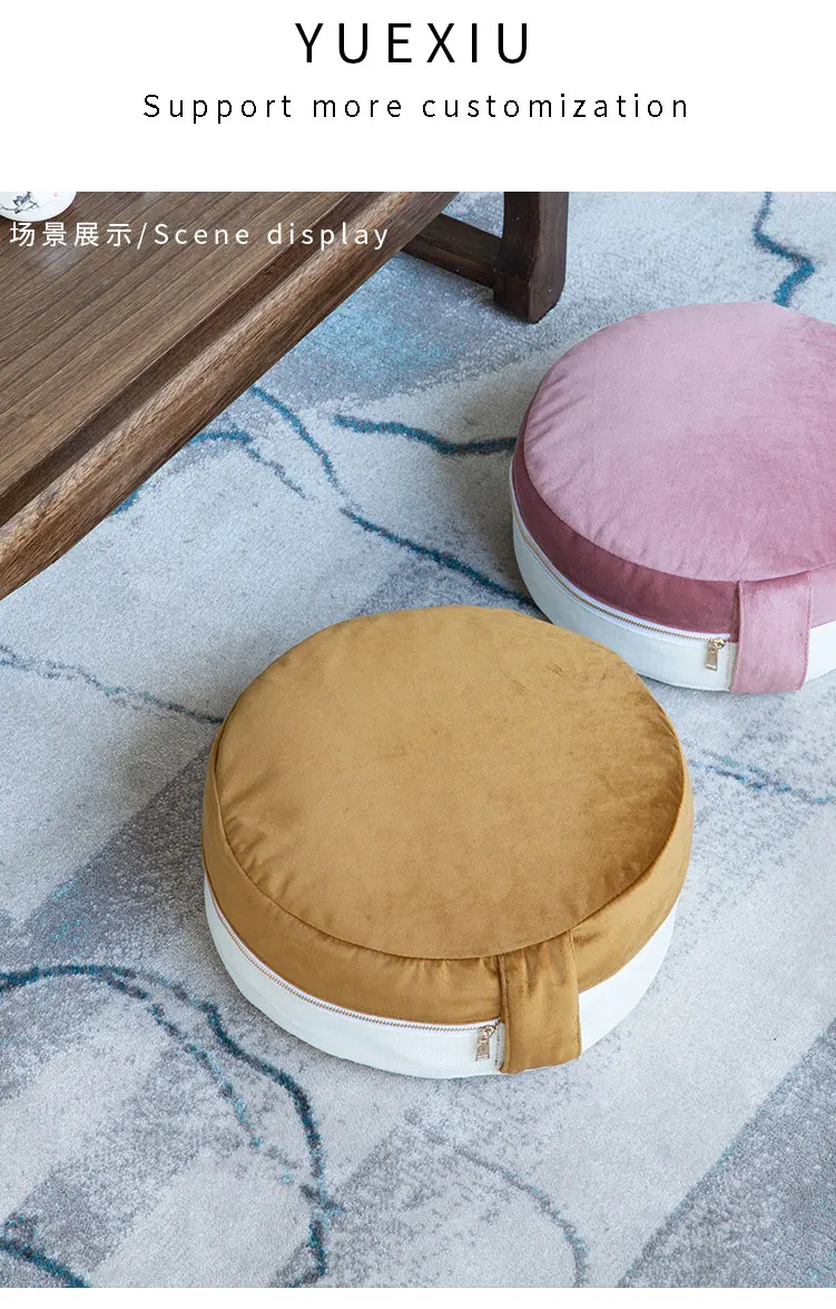 Twotone Round Zafu Meditation Seat Cushion Dropshipping Wholesale